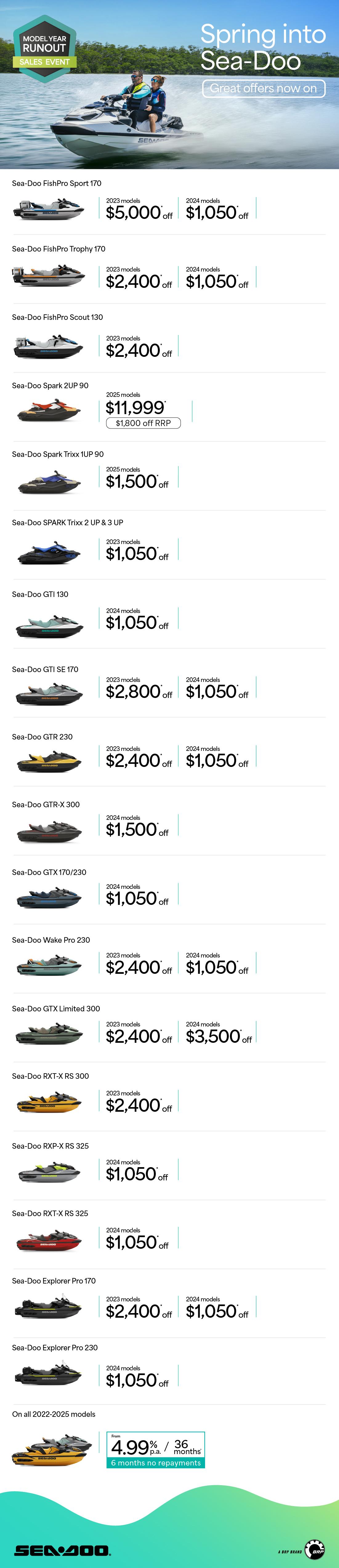 NZ Sea-Doo - Q3.5 Retail Program 2025